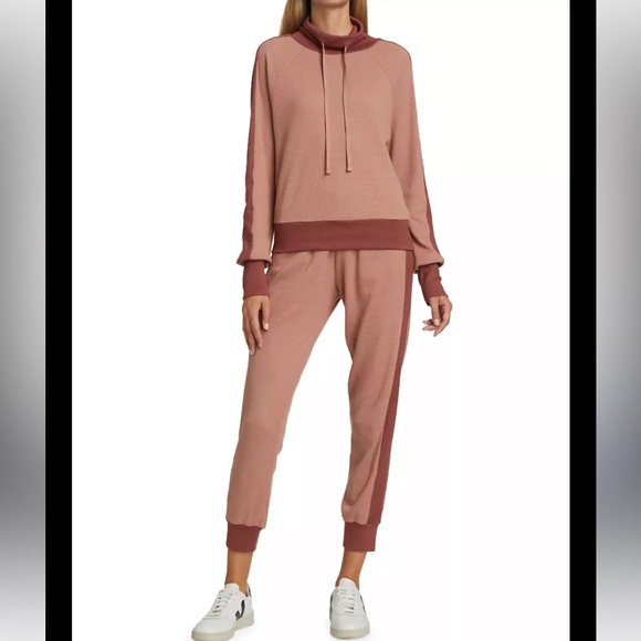 Monrow set colorblock waffle knit xsmall - Picture 3 of 17